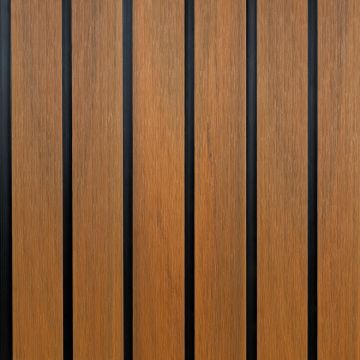 Lamelové plotové prkno DUO Premium Amber / Černý- 1,8 m