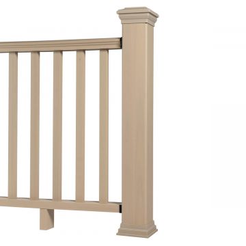 Balustráda WPC Ecru 140 x 113 cm  (1 sloupek)