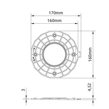 Dysk nivelizační pro nosník 1%