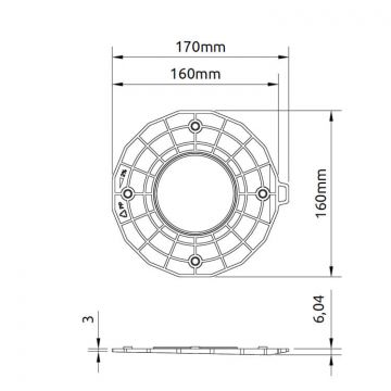 Dysk nivelizační pro nosník 2%