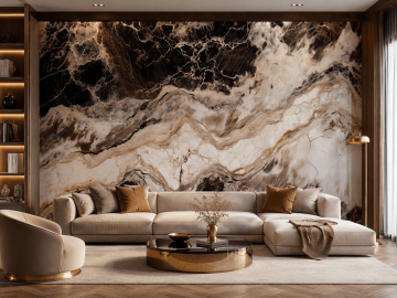 Panel stěnový XXL Emperador Černý Lesklý 120 x 280 cm 3 mm – sada 3 ks (ABC)