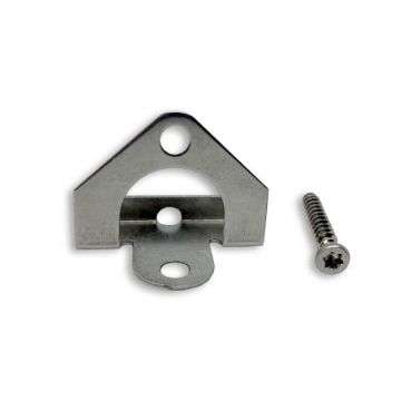 Startovací a koncové nerezový klips L-11 z nerezové oceli + šroub - 10 ks.
