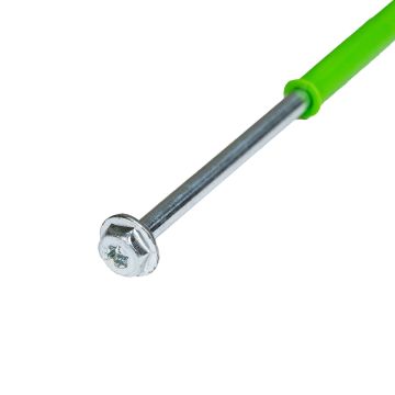 Rozpěrná rámová hmoždinka 10x300 mm + šroub TORX s talířovou hlavou 7x300 mm – 1 ks