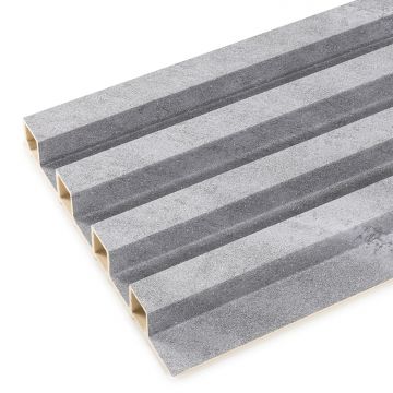 Dekorativn&iacute; Panel Lamelov&yacute; Brok&aacute;t &Scaron;ed&yacute; 2,4 x 16,8 cm - 2,7 m