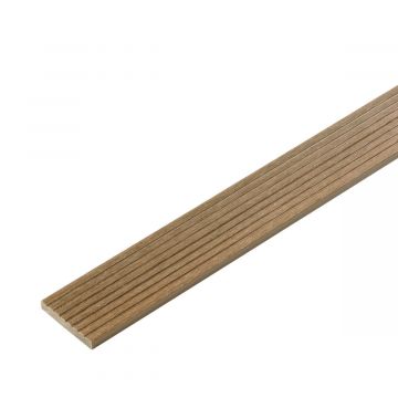 Kompozitní Plochá Lišta Premium Natural Wood 70x10 mm – 2,9 m