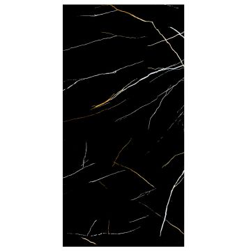 Panel stěnový SPC Mramor Marquina Černý Lesklý 120 x 280 cm 4 mm