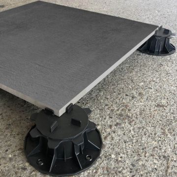 Keramická Dlažba na Terasu Concrete Dark Gray 60x60x2 cm