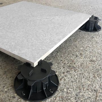 Keramická Dlažba na Terasu Quarzo White 60x60x2 cm