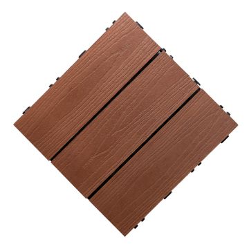 WPC Terasová Dlaždice 3D Solid Mahagon 30 x 30 x 2,5 cm