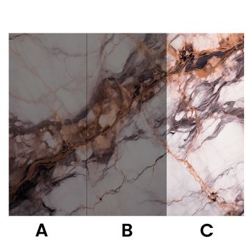 Panel stěnový XXL Breccia Měděný Lesklý 120 x 280 cm 3 mm (C)