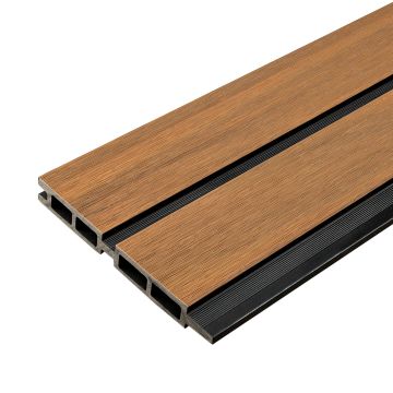 Lamelové plotové prkno DUO Premium Amber / Černý- 1,8 m