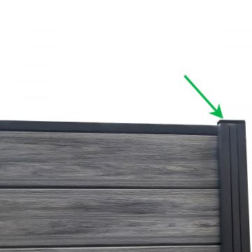 Czapka Maskująca Do Słupka Ogrodzeniowego Antracyt 68x68 mm