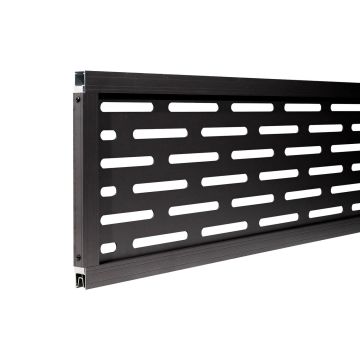 Dekorativní plotový panel Alfa Antracit 30 x 180 cm