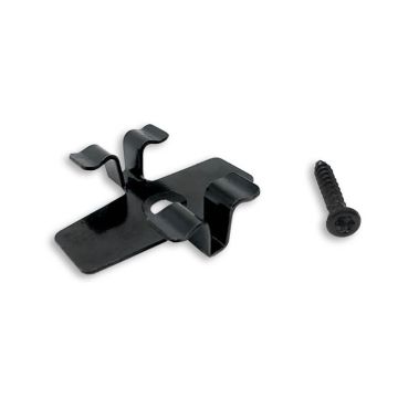 Klips ze stali nierdzewnej L-8 do deski Standard i Premium + wkręt – 100 szt. (CZARNY)