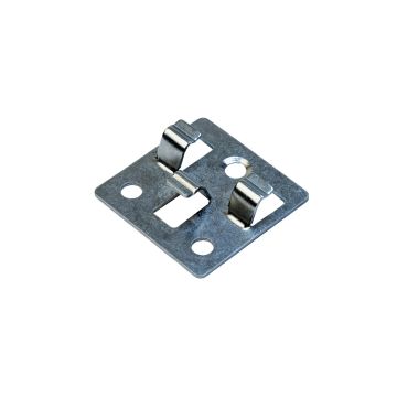 Nerezový klips L-8 pro desku Premium + šroub - 50 ks. (černý)