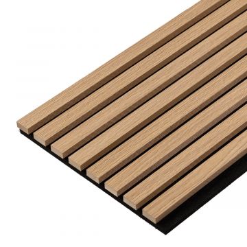 Lamele ścienne akustyczne na filcu Dąb Sonoma 2 x 32 cm – dł. 2,7 m