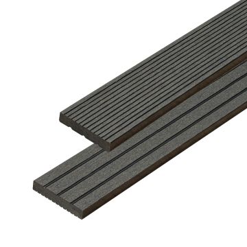 Kompozitní Plochá Lišta Timber Grafit 50x10 mm - 2,4 m