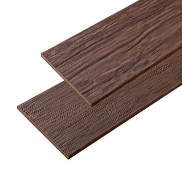 WPC plochá krycí lišta Solid XL Brown 140x10 mm – 3 m