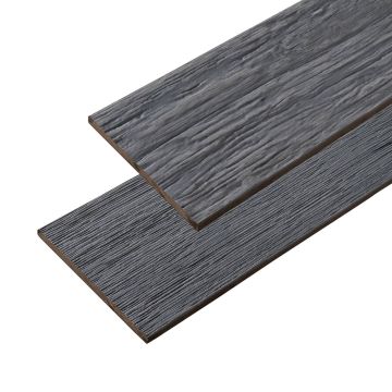 WPC plochá krycí lišta Solid XL Gray 140x10 mm – 3 m