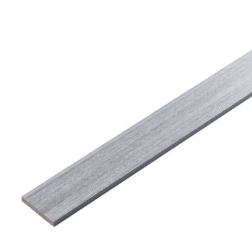 Kompozitní Plochá Lišta Premium Light Gray 70x10 mm – 2,9 m