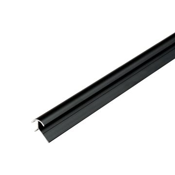 Hliníkový vnější rohový profil 4,5 mm pro stěnové panely Černý Mat – 2,9 m