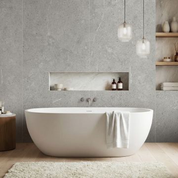 Panel stěnový SPC Kámen Limestone Šedý Mat 120 x 280 cm 4 mm