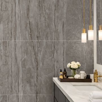 Panel stěnový SPC Kámen Monza Černý Mat 60 x 120 cm 4 mm