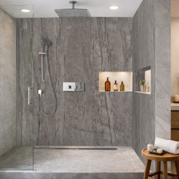 Panel stěnový SPC Kámen Monza Černý Mat 120 x 280 cm 4 mm