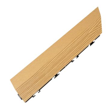 Terasová Dlažba WPC 3D Rohový Levý Medový Teak