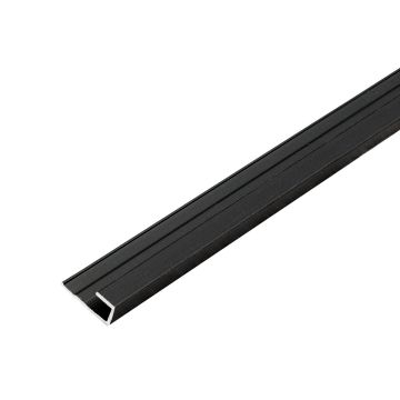 Hliníkový ukončovací profil 4,5 mm pro stěnové panely Černý Mat – 2,9 m