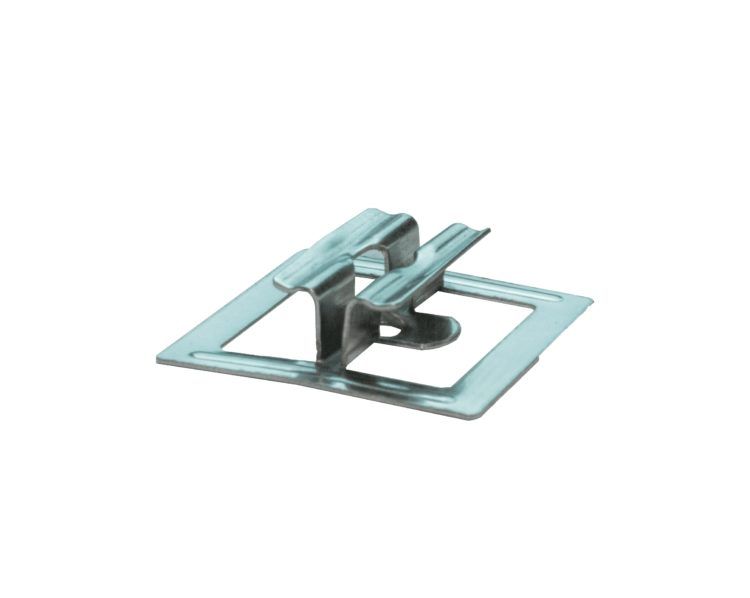 Klips montażowy ze stali nierdzewnej U11 + wkręt - 1 szt.