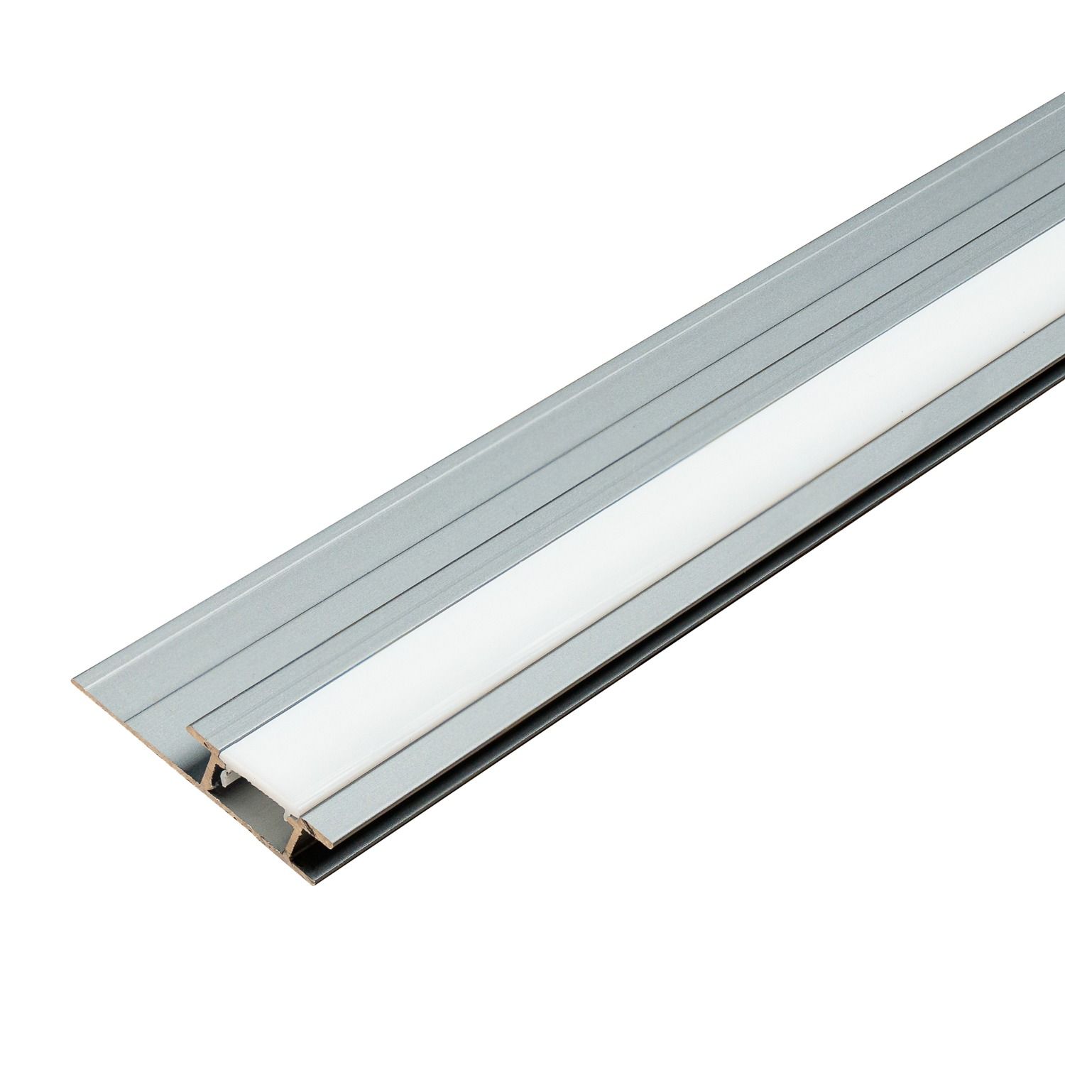 Hliníkový LED spojovací profil 4,5 mm pro nástěnné panely Tmavě Šedý Mat – 2,9 m