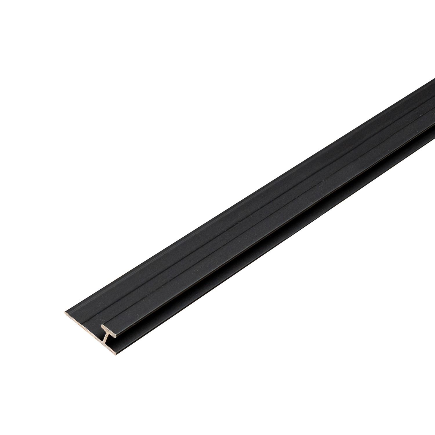 Hliníkový spojovací profil 3,5 mm pro nástěnné panely Černý Mat – 2,9 m