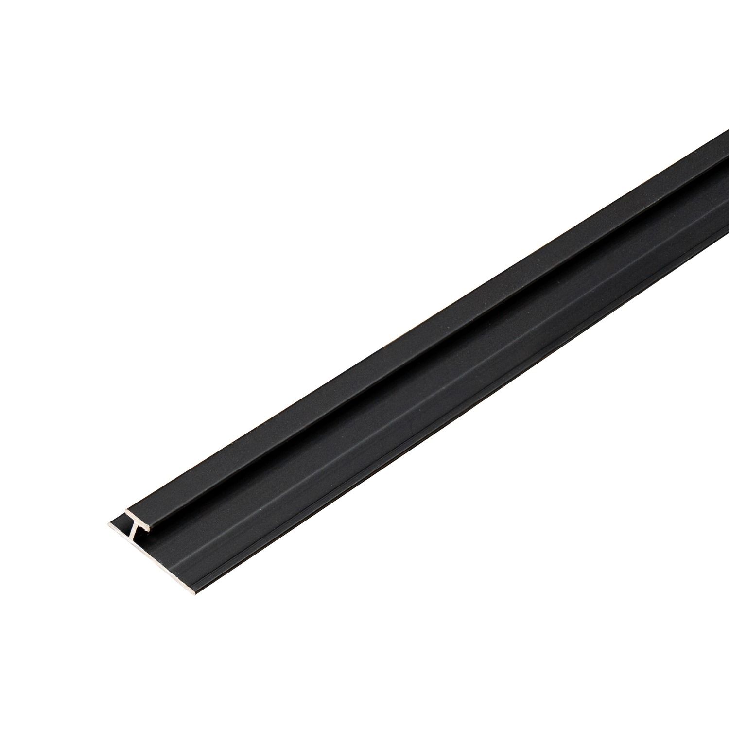 Hliníkový spojovací profil 3,5 mm pro nástěnné panely Černý Mat – 2,9 m