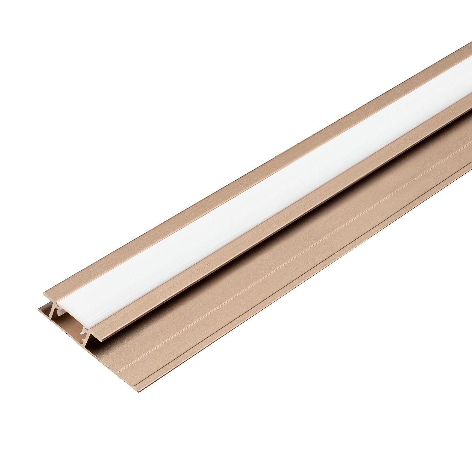 Hliníkový LED spojovací profil 4,5 mm pro nástěnné panely Měděný Mat – 2,9 m Hliníkový LED spojovací profil 4,5 mm pro nástěnné panely Měděný Mat – 2,9 m