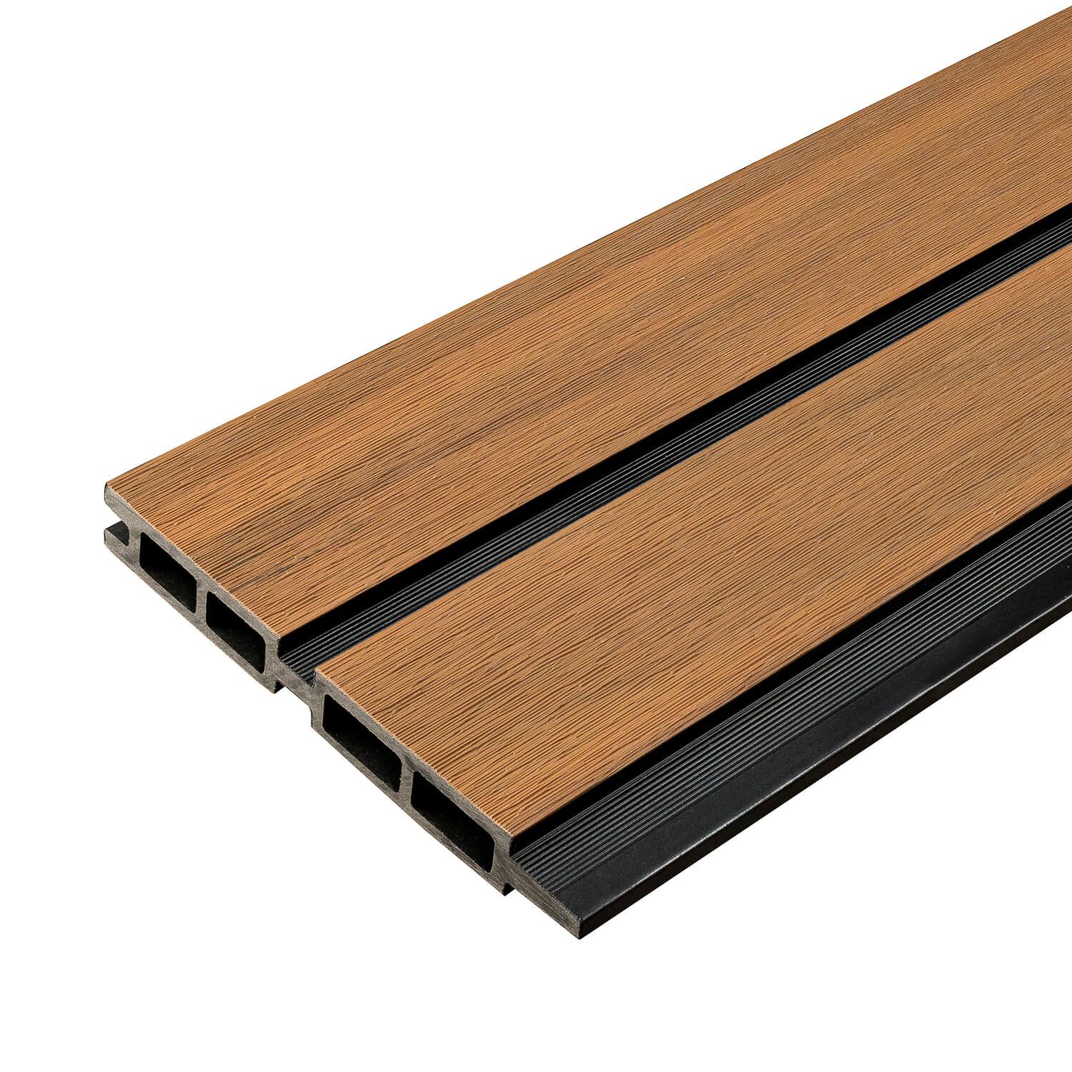 Lamelové plotové prkno DUO Premium Amber / Černý- 1,8 m
