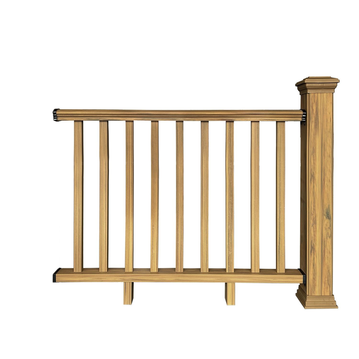 Balustrada kompozytowa Dąb Winchester 140 x 113 cm (1 słupek)