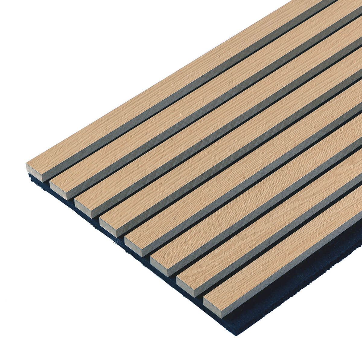 Lamele ścienne akustyczne na filcu Dąb Sonoma 2 x 32 cm – dł. 2,7 m