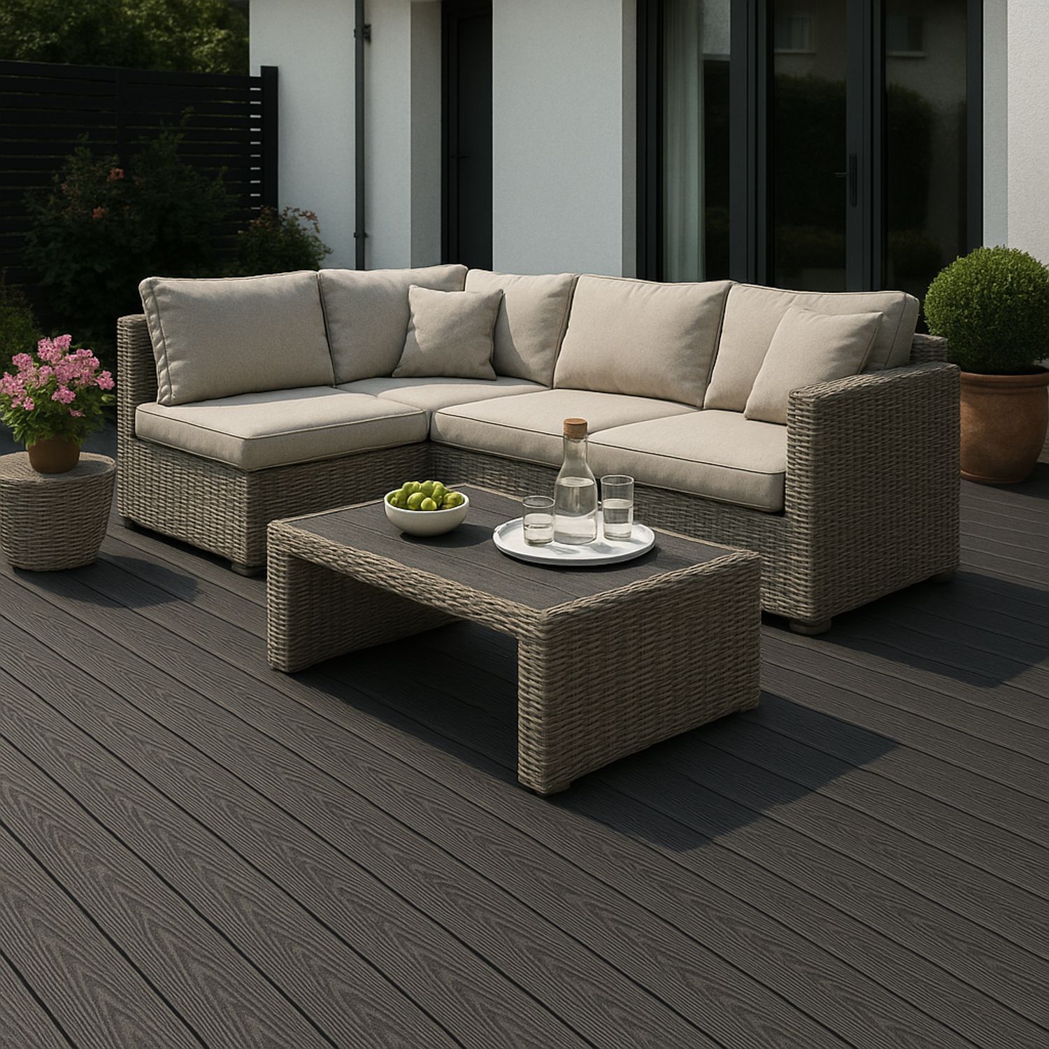 Deska Tarasowa Kompozytowa 3D Classic Antracyt – dł. 3 m