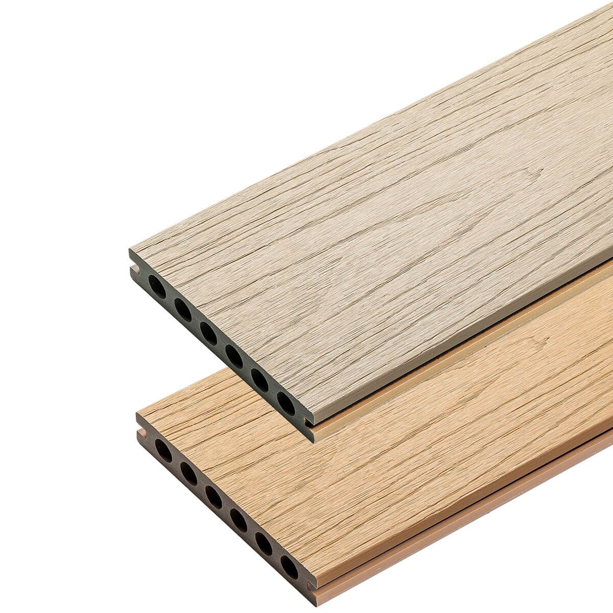 Deska Tarasowa Kompozytowa Premium Ecru / Dąb Jasny – dł. 2,8 m