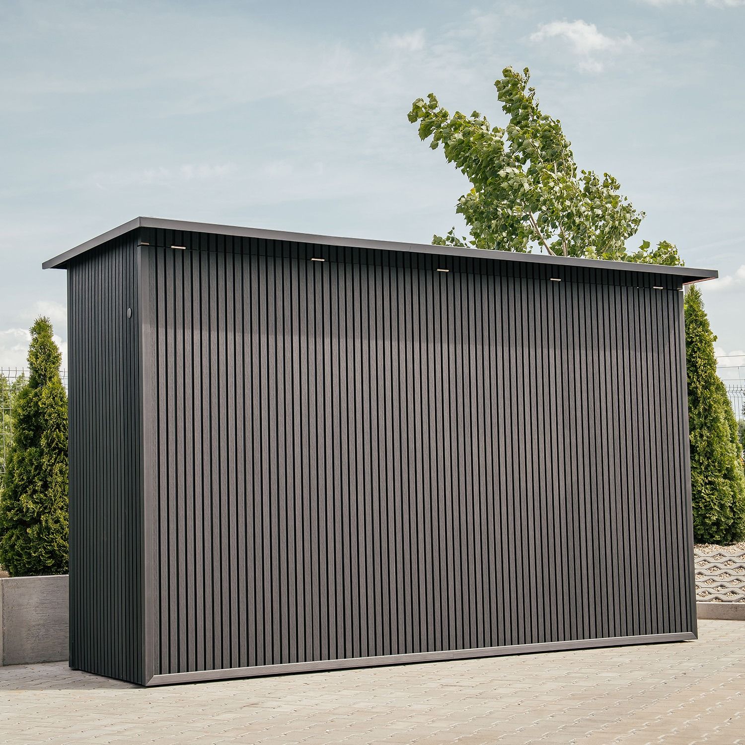 Venkovní Lamelový Obklad Premium Silver Gray – 2,9 m