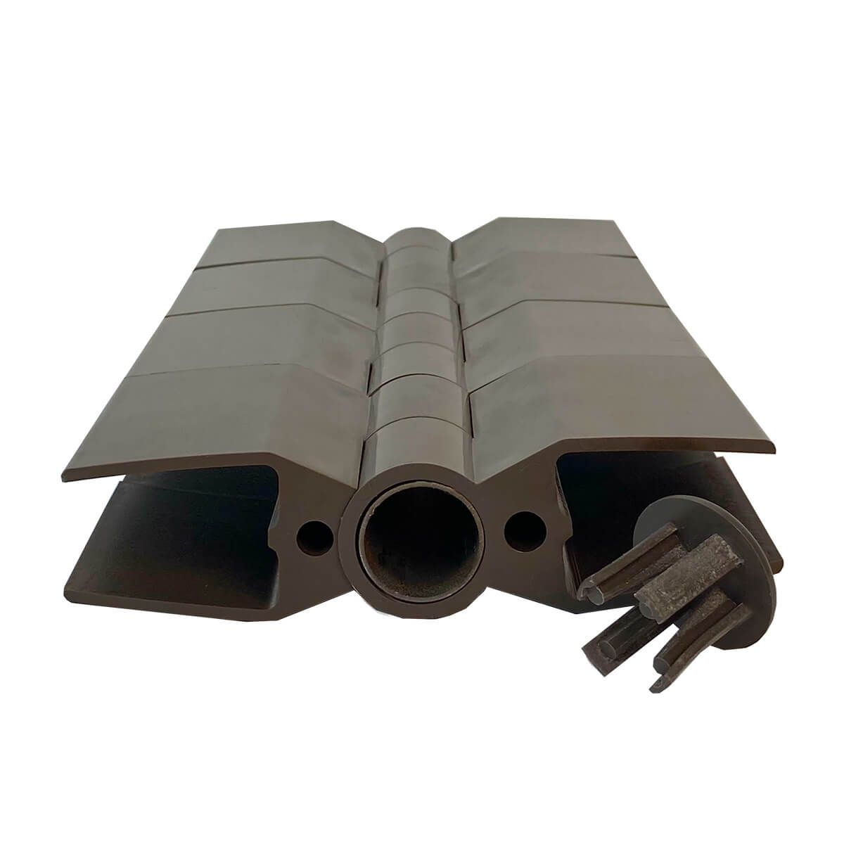 Łącznik do grządek podwyższonych, z kotwą, regulowany, brązowy – zestaw 4 szt.