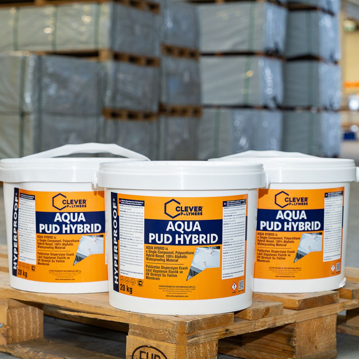 Jednokomponentní polyuretanová hydroizolace CLEVER AQUA PUD HYBRID – 20 kg Jednokomponentní polyuretanová hydroizolace CLEVER AQUA PUD HYBRID – 20 kg