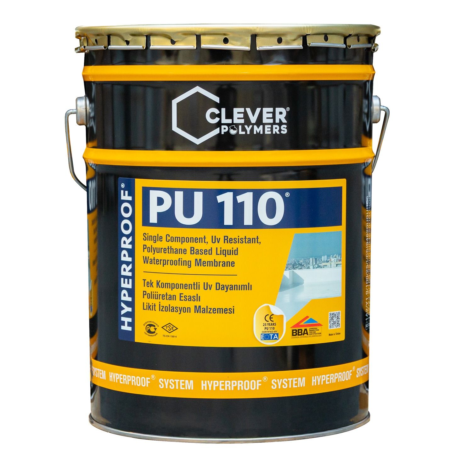 Jednokomponentní polyuretanová hydroizolace CLEVER PU110 – 25 kg Jednokomponentní polyuretanová hydroizolace CLEVER PU110 – 25 kg