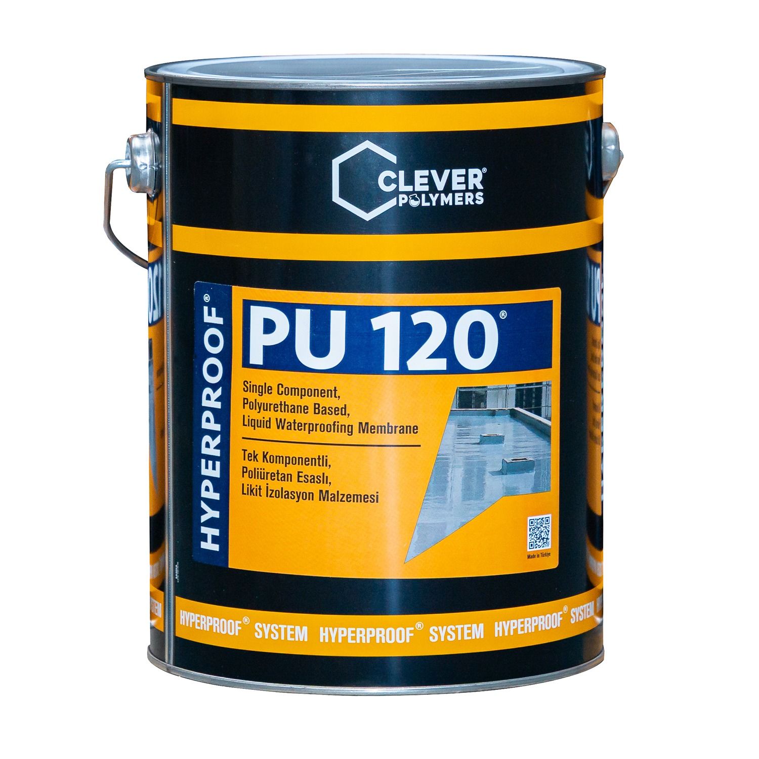 Jednokomponentní polyuretanová hydroizolace CLEVER PU120 – 5 kg Jednokomponentní polyuretanová hydroizolace CLEVER PU120 – 5 kg