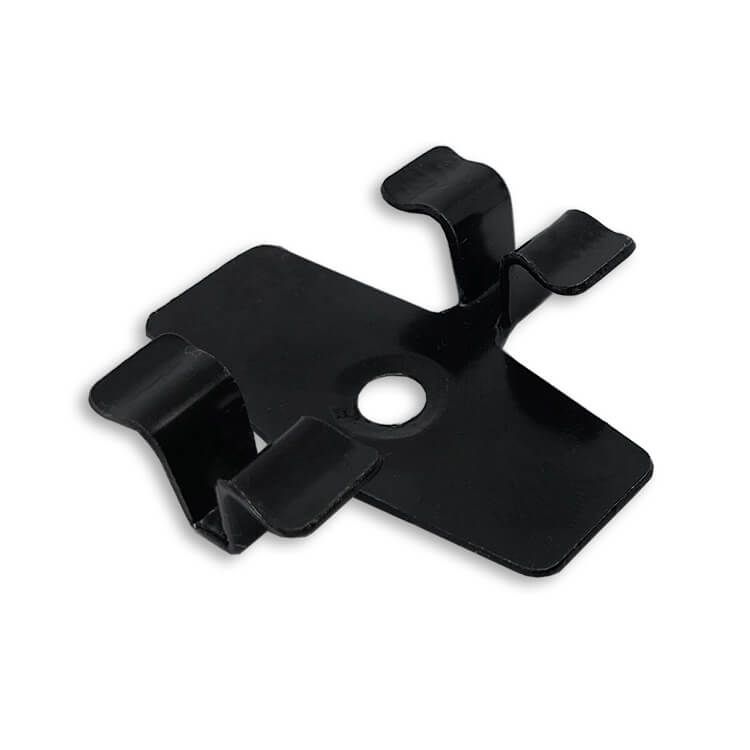 Klips ze stali nierdzewnej L-8 do deski Standard i Premium + wkręt – 100 szt. (CZARNY)