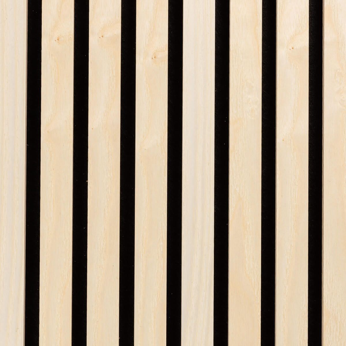 Panel lamelowy ścienny akustyczny na filcu Drewno Naturalne Fornir 32 x 32 cm