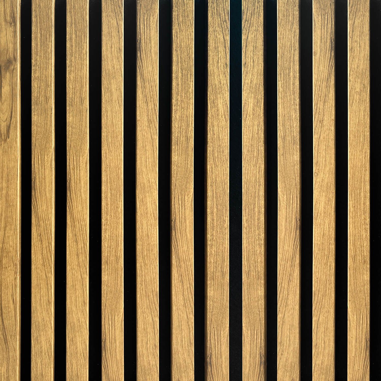 Lamele ścienne akustyczne na filcu Złoty Dąb 2,1 x 30,5 cm – dł. 2,7 m