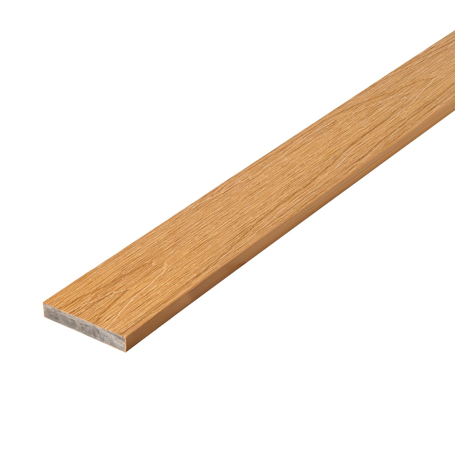 Kompozitní Plochá Lišta Premium Přírodní Dub 50x10 mm – 2,4 m