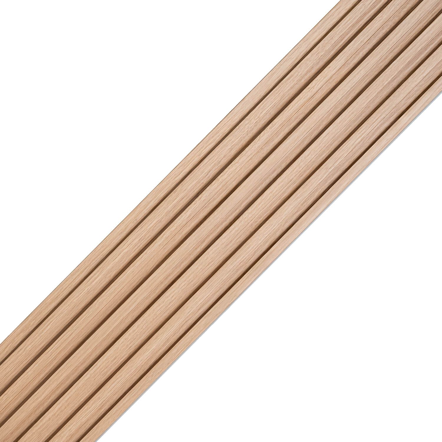 Lamely stěnové SPC nízké Dub Přírodní Mat 1,2 x 15,5 cm – 2,8 m